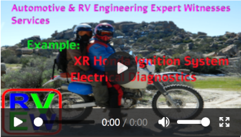 Go to imbedded YouTube video page demonstrating documentation using an oscilloscope to document 1991 Honda XR600R ignition system.